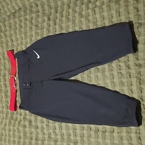 Nike Team black softball pants (and bonus red softball belt)